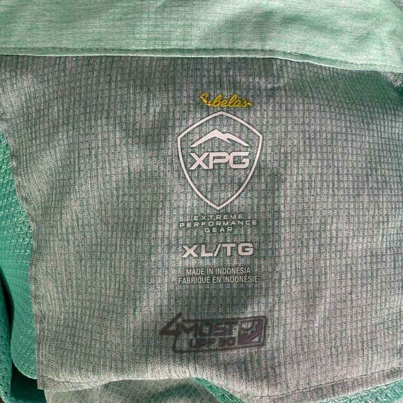 Cabela's XPG Long Sleeve Shirt, Women's Sz L, Green & White, Fishing, Outdoors - Picture 10 of 13